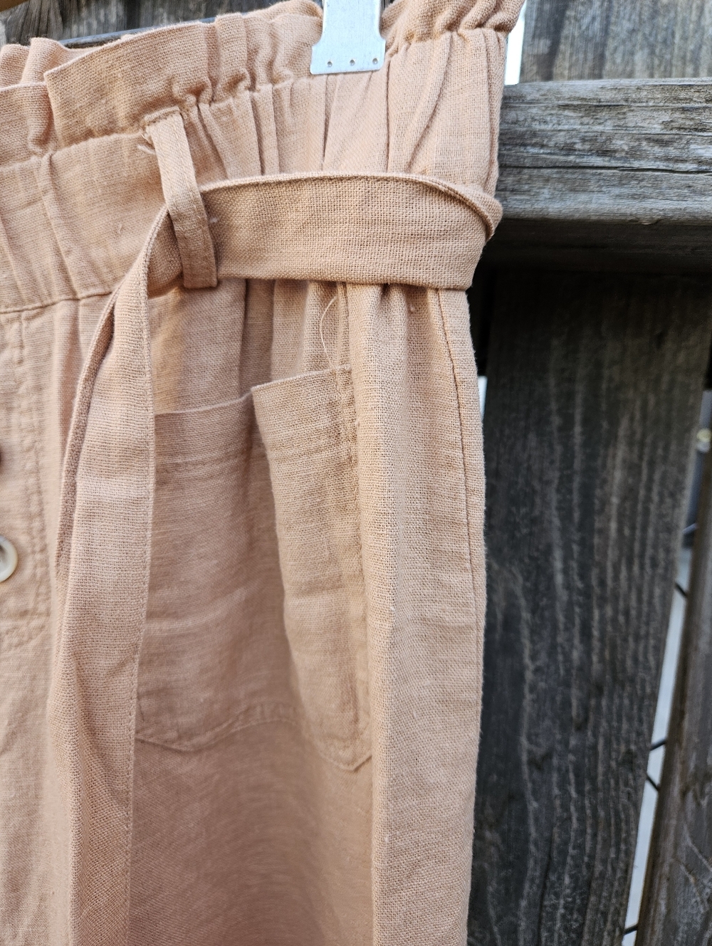 JL Wide Leg Paperbag Waist Pants in Peach Women's Size M - Picture 10 of 16